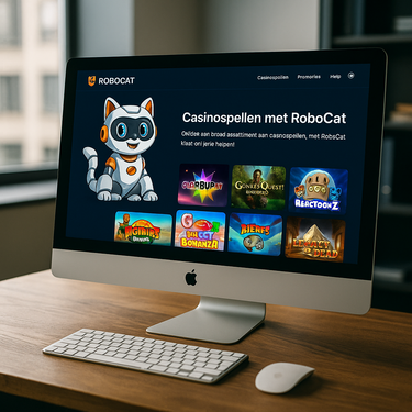 RoboCat Casino - Desktop Platform Design - Modern Interface