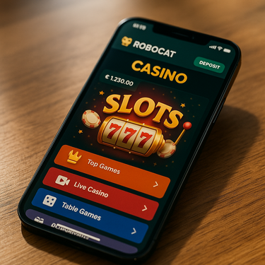 RoboCat Casino - Mobile Platform - Responsive Gaming